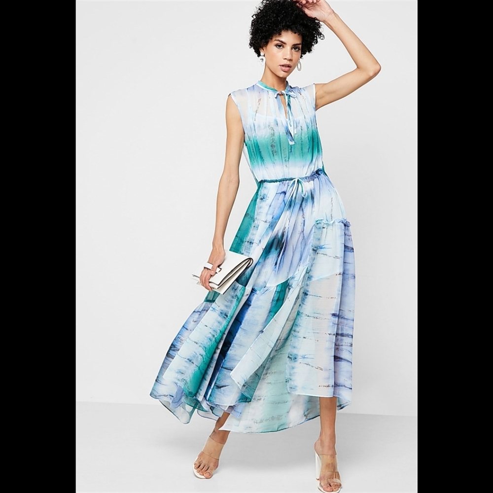 Mango Tie-Dye Print Dress